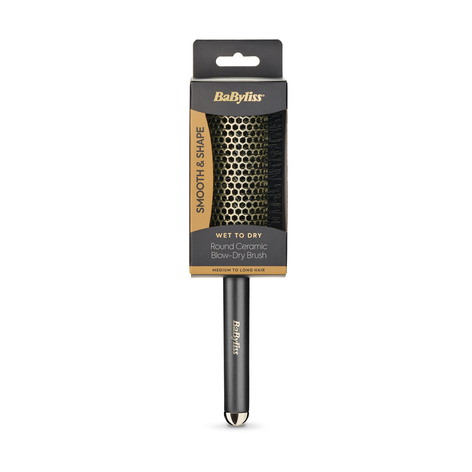 Wet to Dry Round Ceramic Blow-Dry Hair Brush